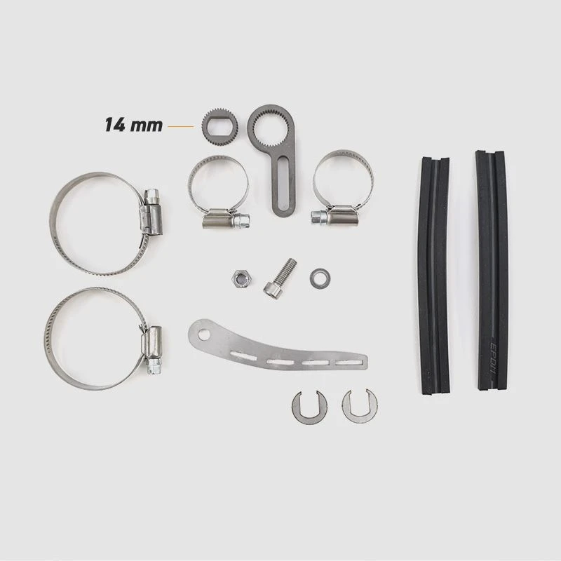 Drehmomentstütze Für Vorderradmotoren Titan-Edelstahl-Kombi Für 14 Mm Achsen 3 Drehmomentstütze Für Vorderradmotoren Titan-Edelstahl-Kombi Für 14 Mm Achsen